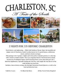 TRIP - A Taste of The South - 2 people, 3 nights Charleston SC